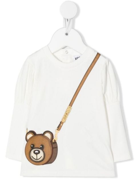 Teddy Bear bag-print top
