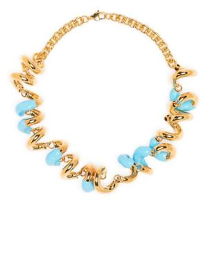 Fusilio spiral-chain necklace