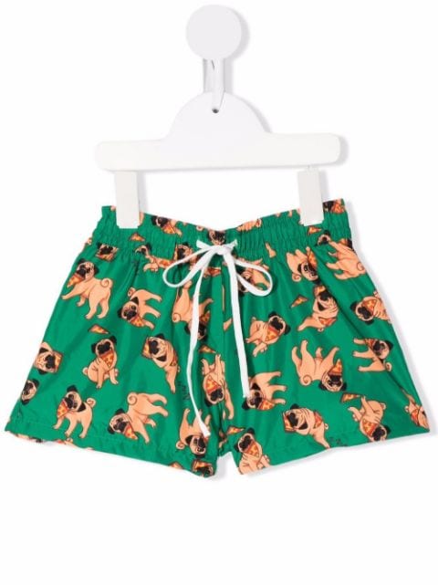 pug-print swim shorts