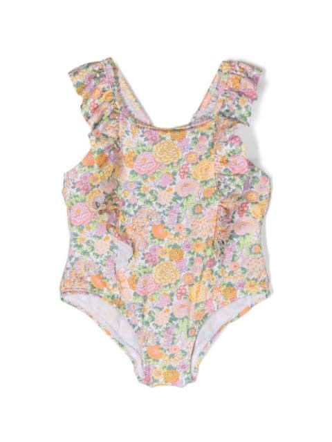 all-over floral-print swimsuit