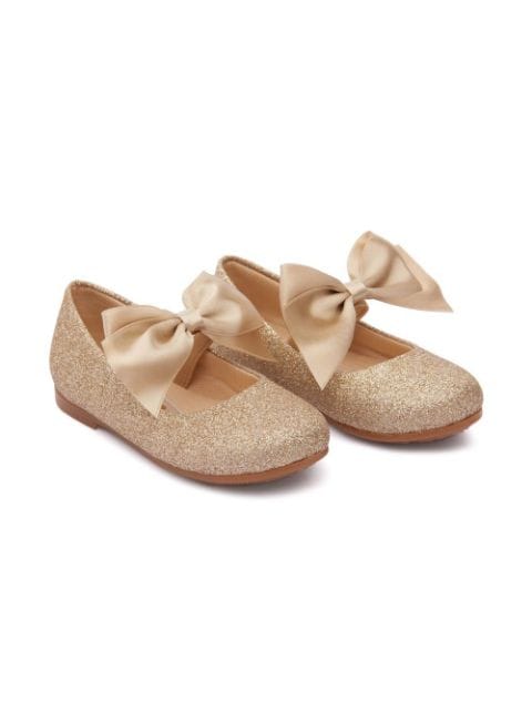 bow-detail ballerina shoes