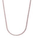 14kt rose gold sapphire tennis necklace