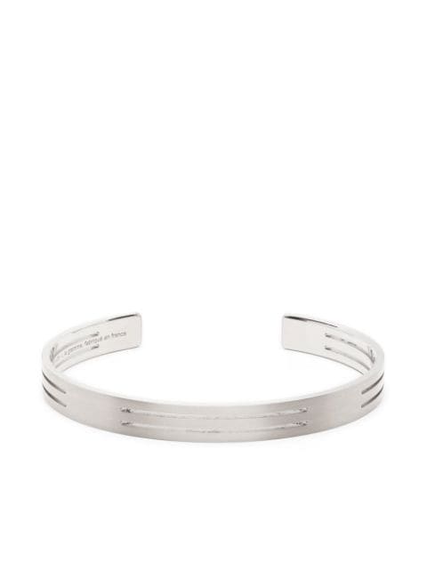 8g punched ribbon titanium bracelet