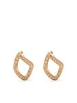 18kt yellow gold Twist diamond earrings