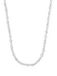 sterling silver rolo-chain necklace
