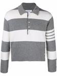 Rugby Stripe Polo cashmere sweater
