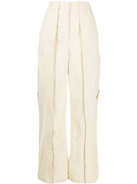 Cocosolo straight-leg cotton trousers
