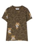 Teddy Bear-motif cotton T-shirt