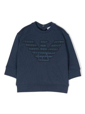 logo-patch cotton sweatshirt