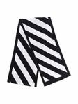 stripe-print cotton scarf