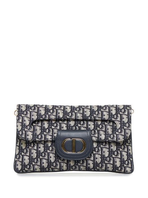 pre-owned medium Dior Double Oblique clutch bag