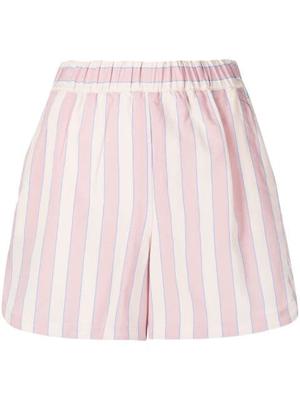 elasticated-waistband striped shorts