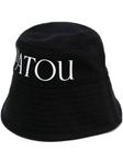 logo-print bucket hat