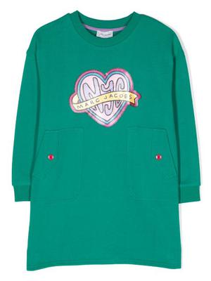 logo-print sweater dress