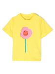 flower-print sustainable-cotton T-shirt