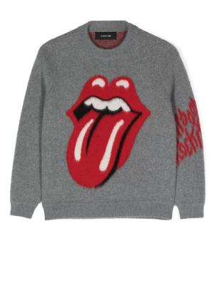 Tongue   Lips graphic-print jumper