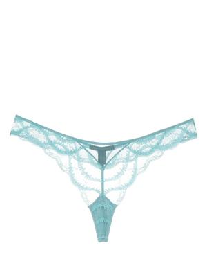 Leche Moi lace-trimmed thong
