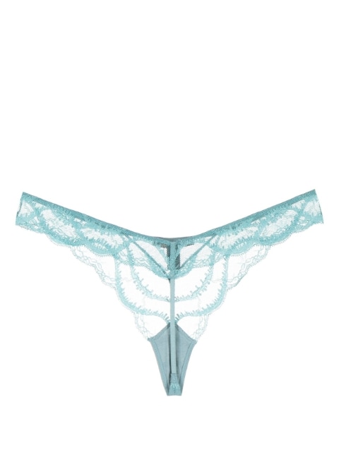 Leche Moi lace-trimmed thong