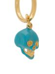 skull hoop single earring