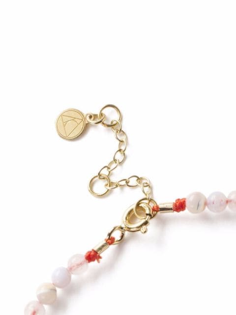 18kt yellow gold multi-stone anklet