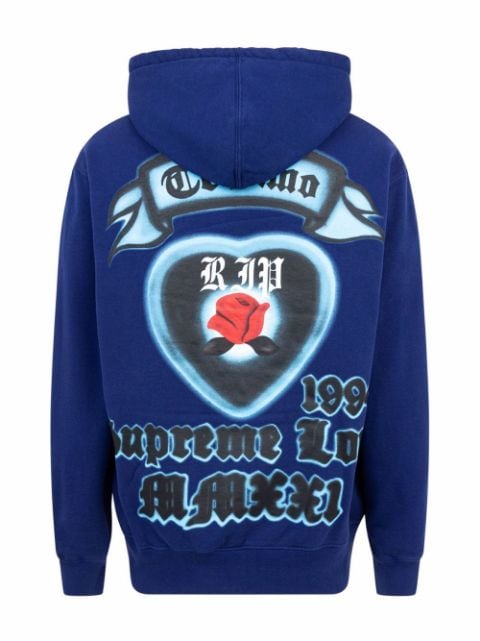 Love logo-print hoodie