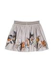 Treetop Cubs-print skirt