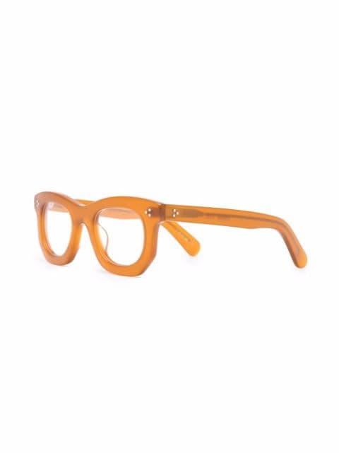 Ogre geometric-frame glasses