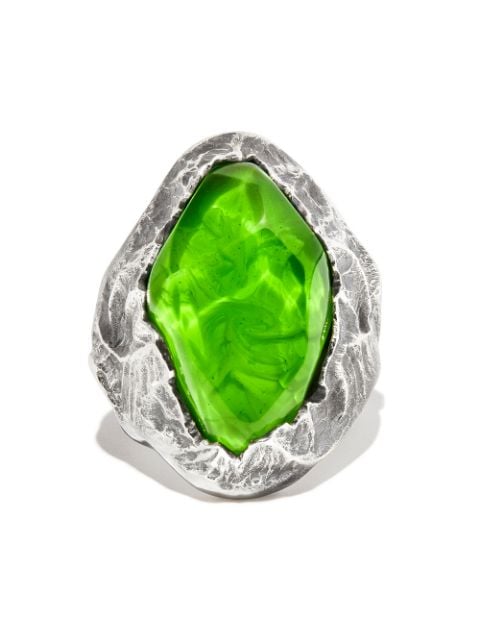 Fahrenheit stone-embellished ring