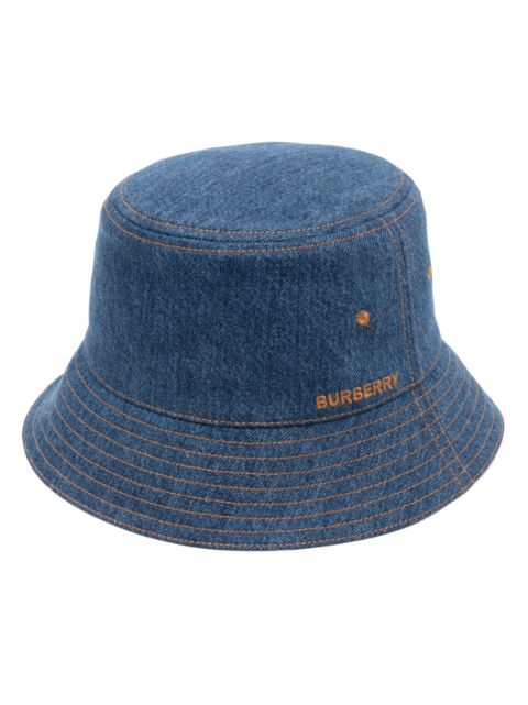 embroidered-logo bucket hat