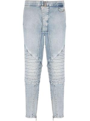 mid-rise cropped skinny jeans
