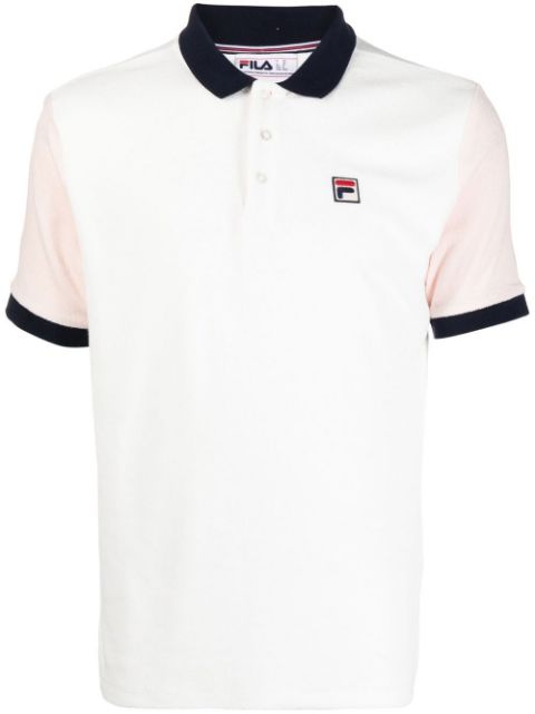 contrasting terry-cloth polo