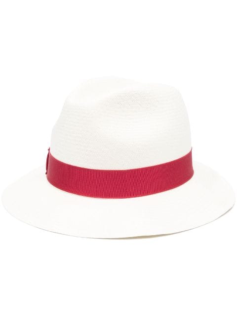 Panama straw fedora hat