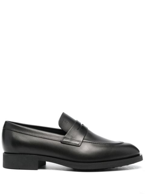 polished leather loafers