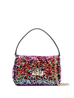 sequin-embellished mini bag