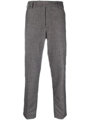 tartan-check virgin-wool trousers
