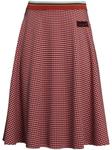 patterned-jacquard midi skirt