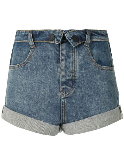 Fold denim shorts