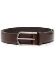 smooth-leather buckle belt