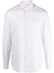 long-sleeve buttoned cotton shirt