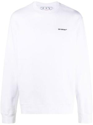 Wave Diag-stripe cotton sweatshirt