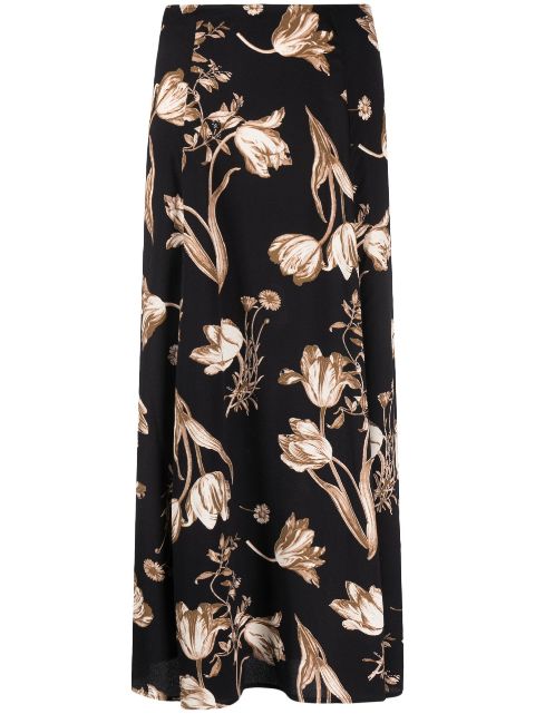 Zoe floral-print skirt