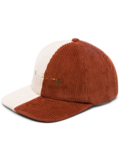 two-tone corduroy hat