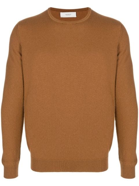 cashmere-knit crew-neck jumper