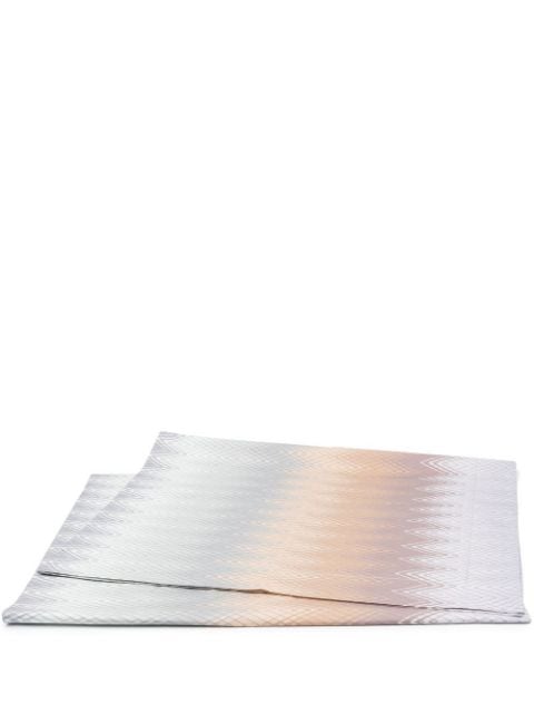signature zigzag-print set-of-two pillowcases