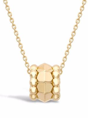 18kt yellow gold Bohemia Three Row Peaked Hexagonal necklace