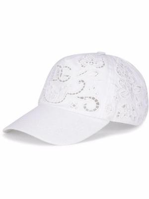 floral embroidered logo baseball cap