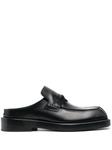 leather penny-slot loafers