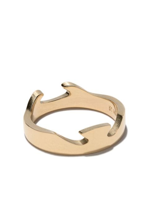 18kt yellow gold Fusion End ring