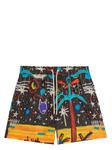 Starry Night drawstring swim shorts