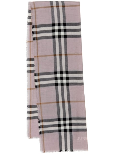 check-pattern scarf